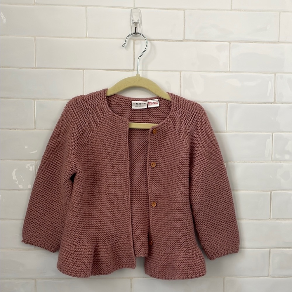 Zara Girls Button Sweater